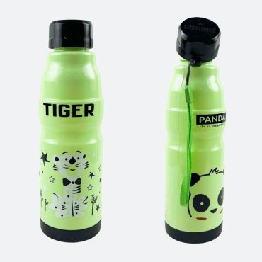 Kids Water Bottle 650ml | Cute Minions Panda Rabbit Design | Leak-Proof BPA Free | Random Color