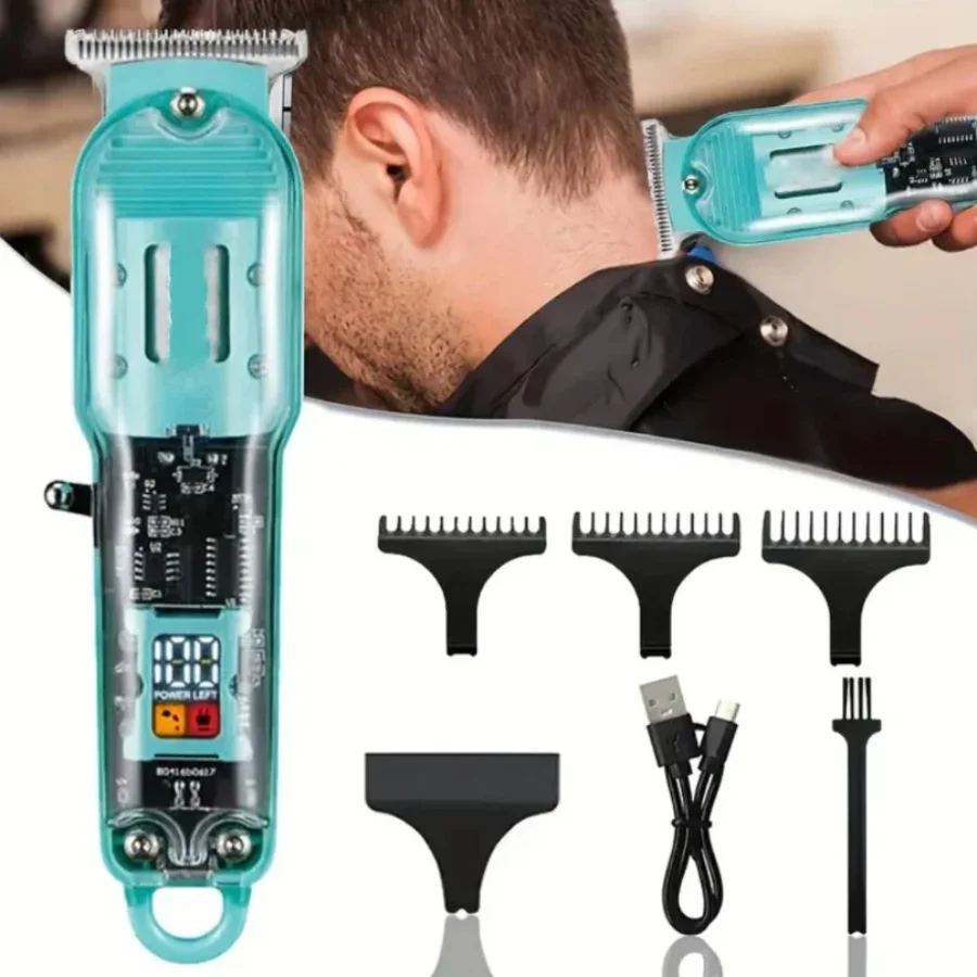 Daling Transparent LCD Electric Hair Trimmer - Image 6