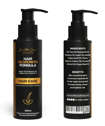 Ease – Natural Hair Regrowth & Nourishment Oil | Strengthens Roots & Reduces Hair Fall (120ml)