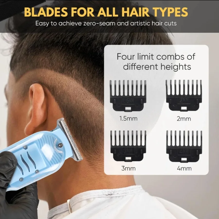 Daling Transparent LCD Electric Hair Trimmer - Image 4