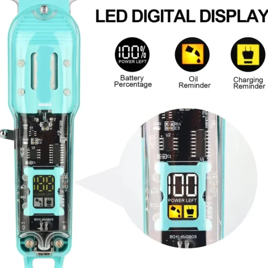 Daling Transparent LCD Electric Hair Trimmer - Image 3