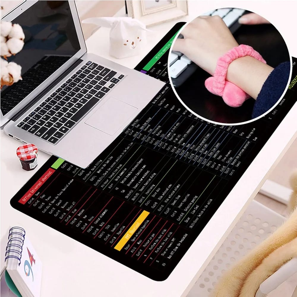 Large Excel Shortcut Keyboard Mouse Pad & Desk Mat 30×59cm - Image 5