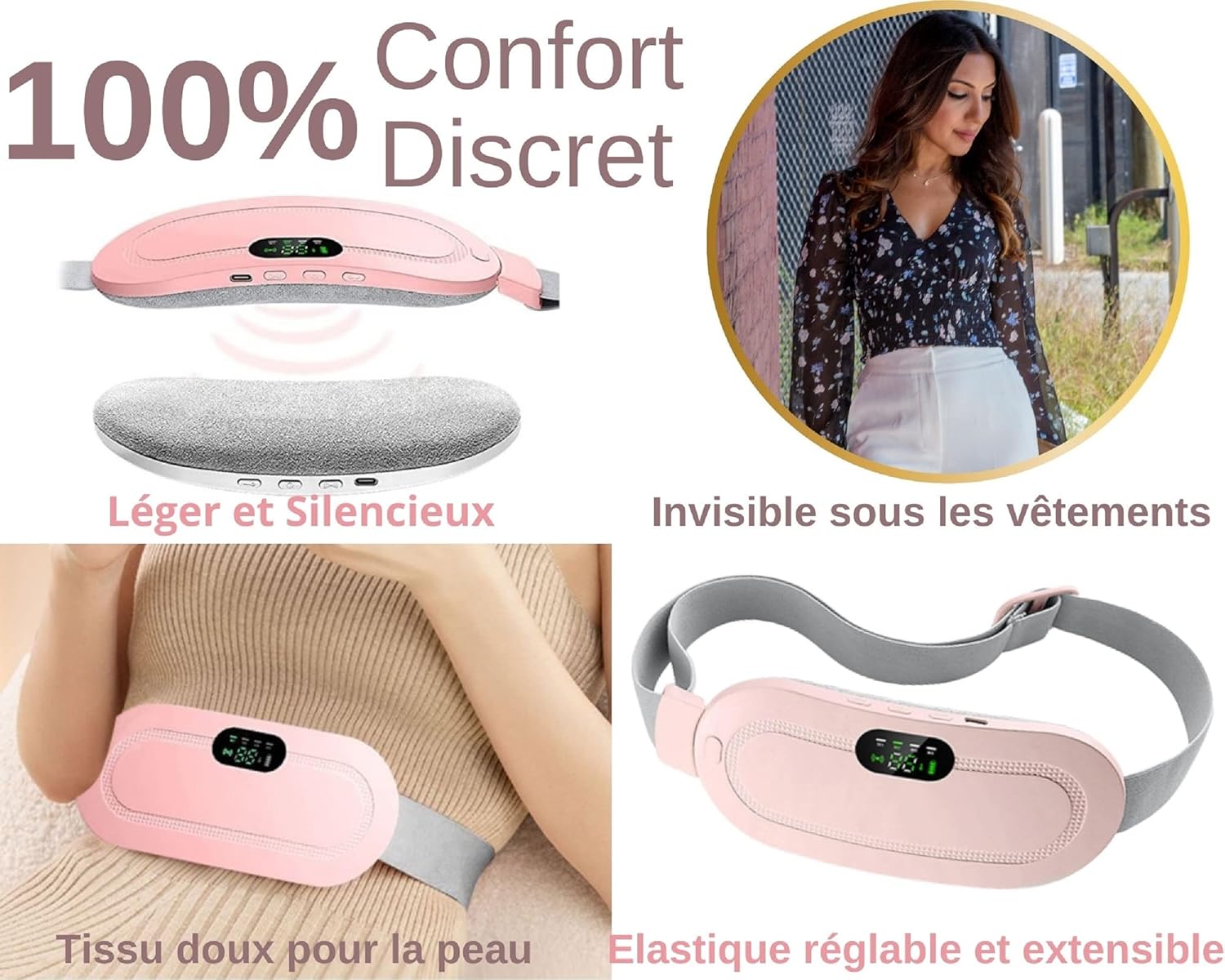 Digital Period Heating Pad & Vibrating Belt - Image 5