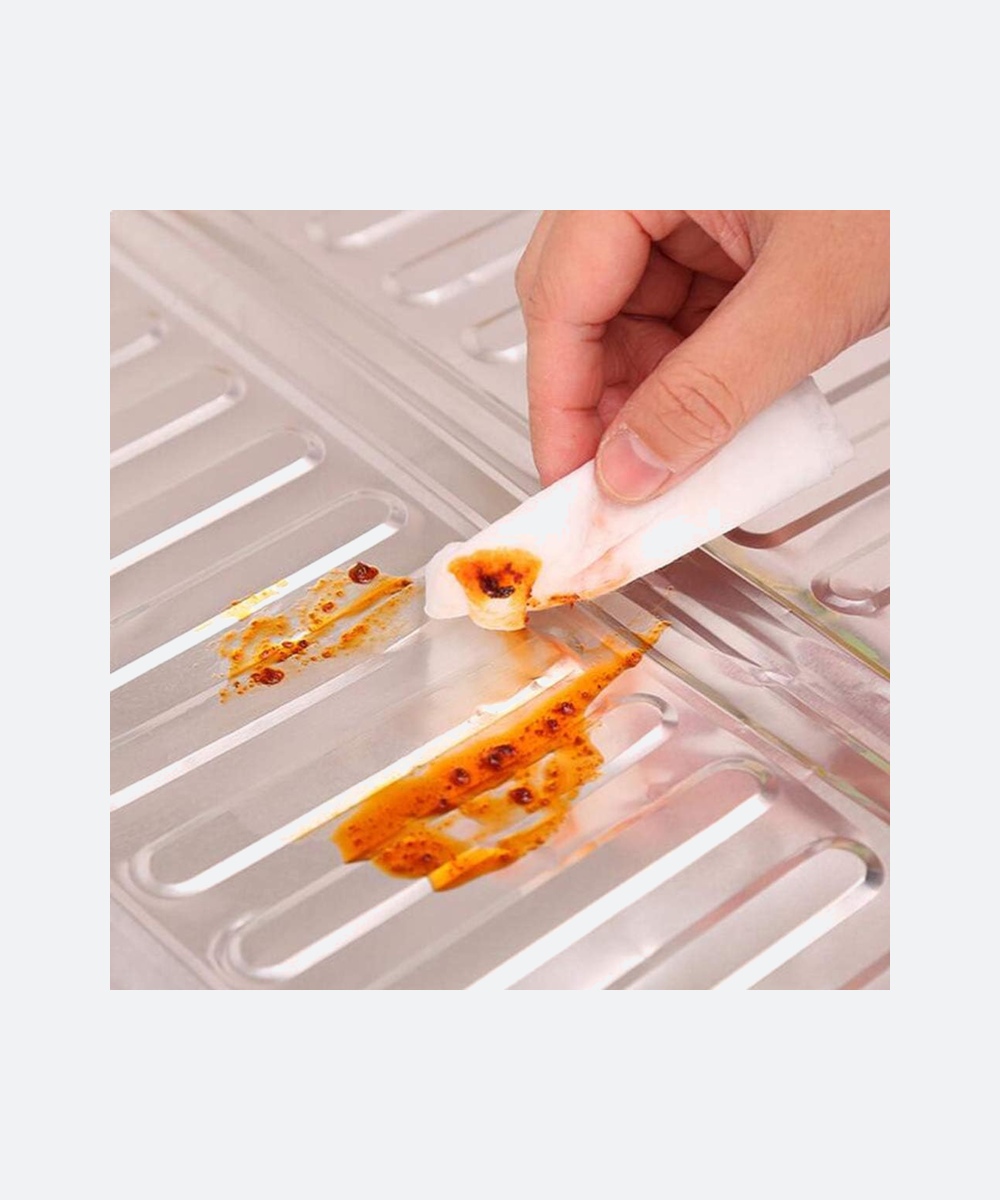 3-Sided Oil Proof Aluminum Foil Splatter Guard | Foldable Heat Insulation for Kitchen Stove | Silver - Image 3