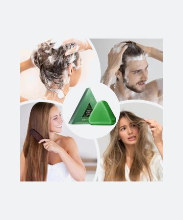 Nature Triangle Shampoo Bar | Plant-Based Herbal Hair Growth Soap | Calming, Strengthening & Eco-Friendly