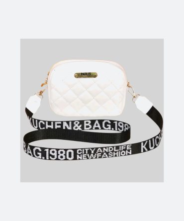 White Leather Handbag for Girls & Women | Stylish Shoulder & Crossbody Bag | Daily Use & Gift