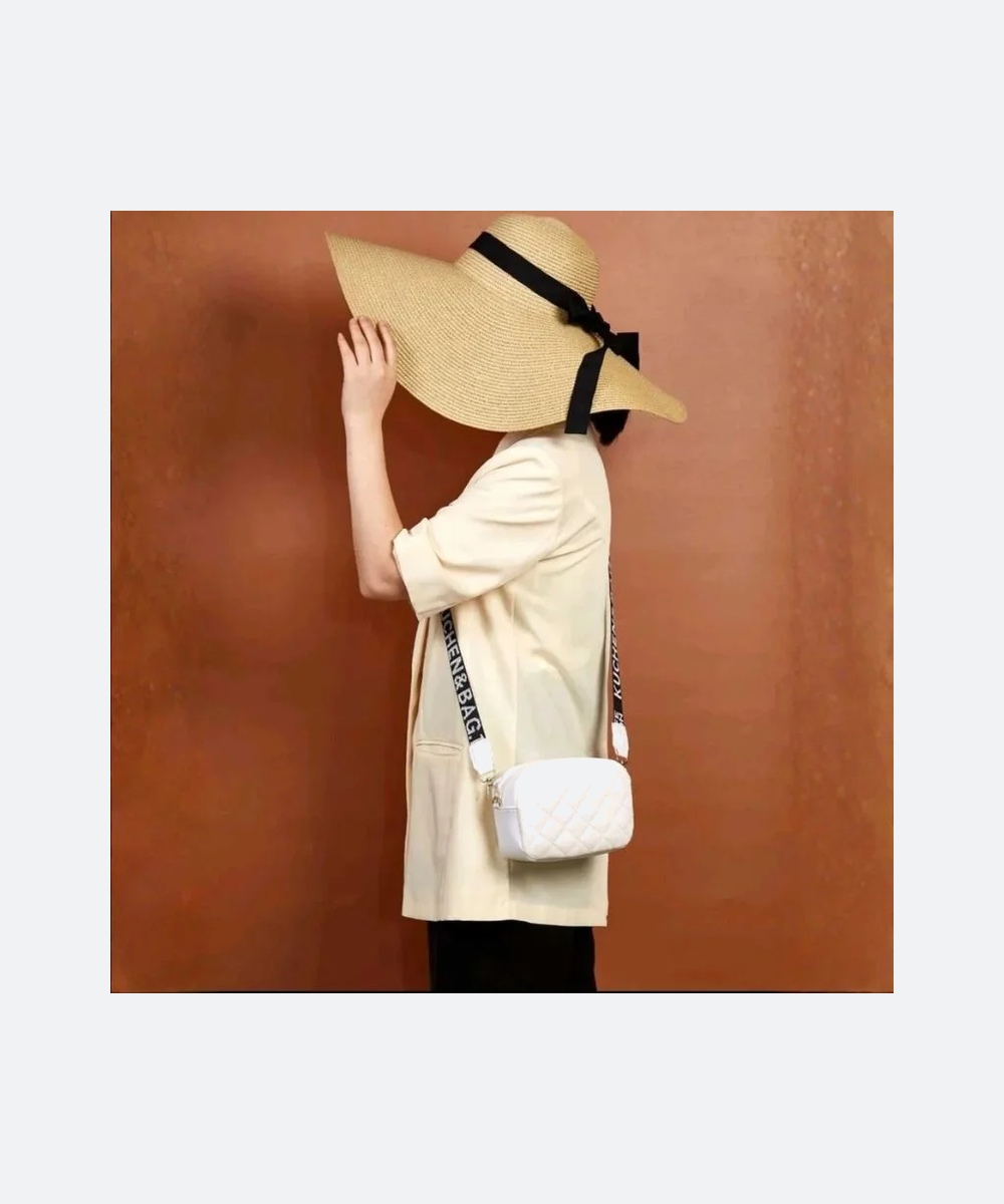 White Leather Handbag for Girls & Women - Image 3