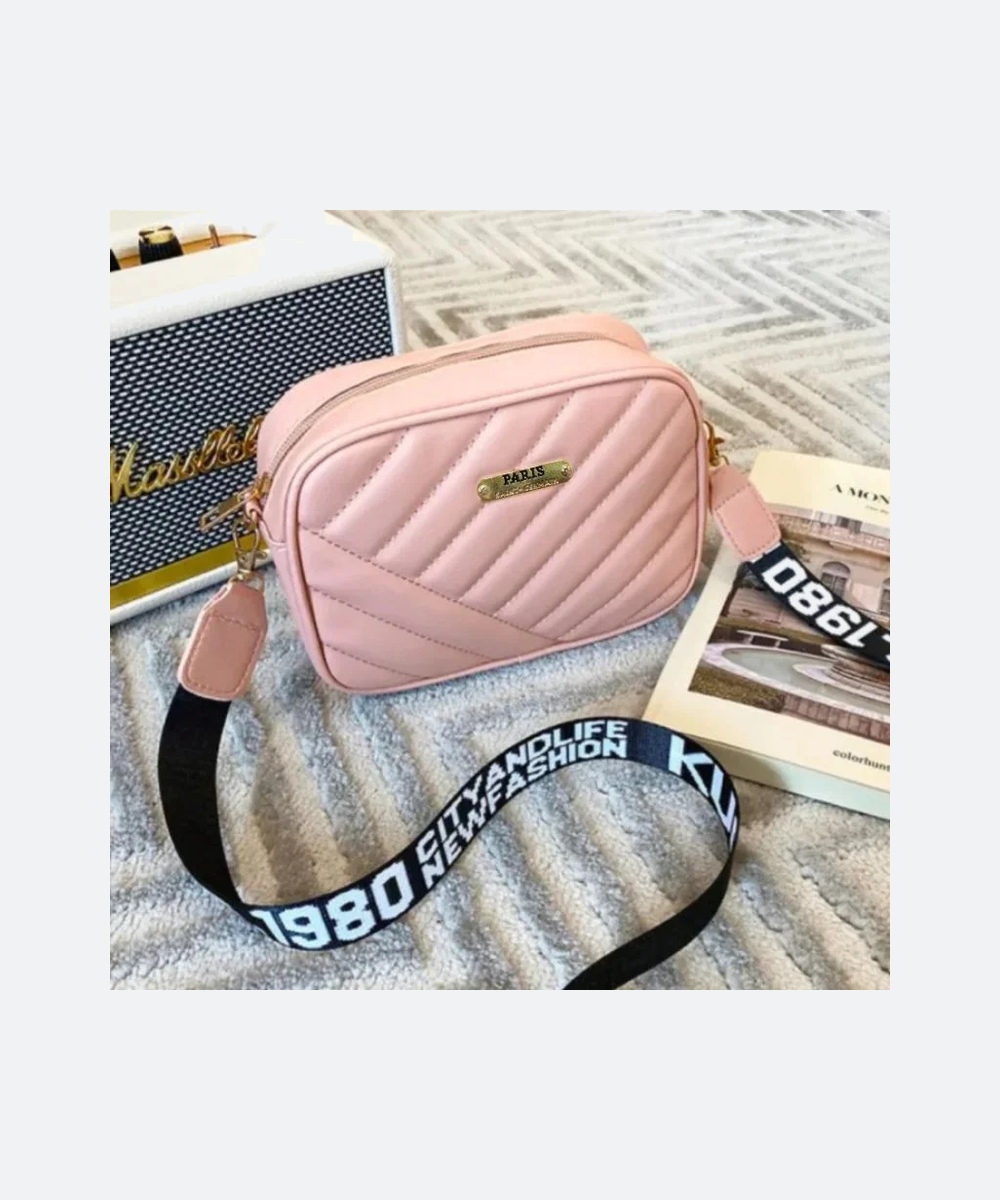 Pink Leather Handbag for Girls & Women - Image 4