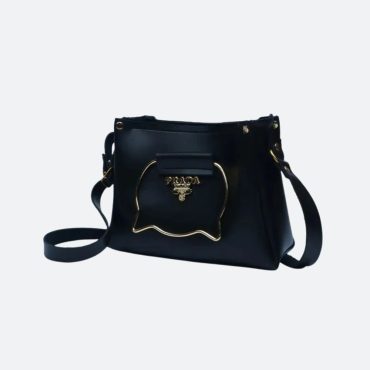 Black Elegant Cat Handle Handbag for Girls & Ladies