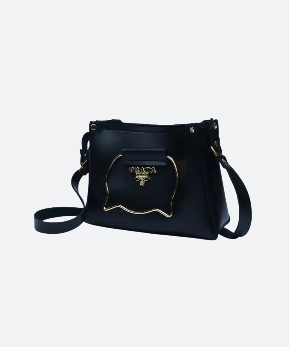 Black Elegant Cat Handle Handbag for Girls & Ladies