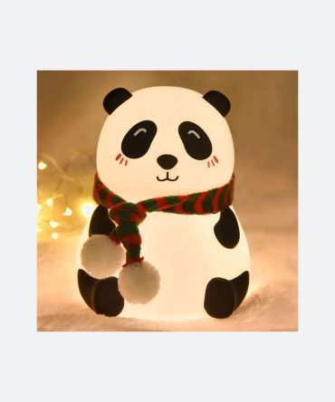 Panda LED Night Lamp | YH-608 Model | Soft Silicone Rechargeable Night Light | 7-Color Touch Control | Kids Bedroom, Nursery & Gift Decor