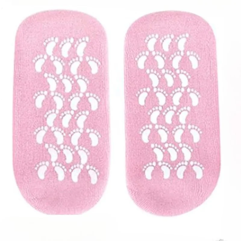 Reusable Silicone Spa Gel Socks for Dry Feet & Cracked Heels