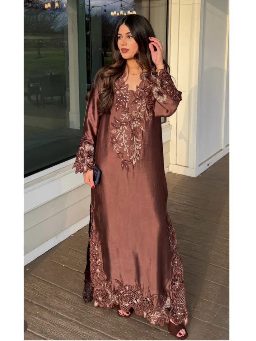 Ayzal Brown Kaftan