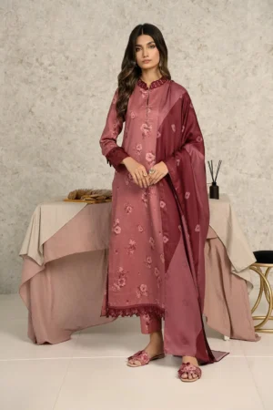 Embroidered Organza Suit 3 PCS