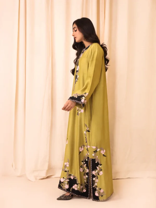 Mehar Sheesha Silk Kaftan