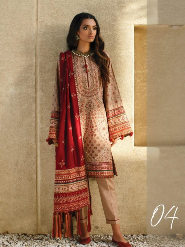 Baroque Fall Winter Embroidered Khaddar