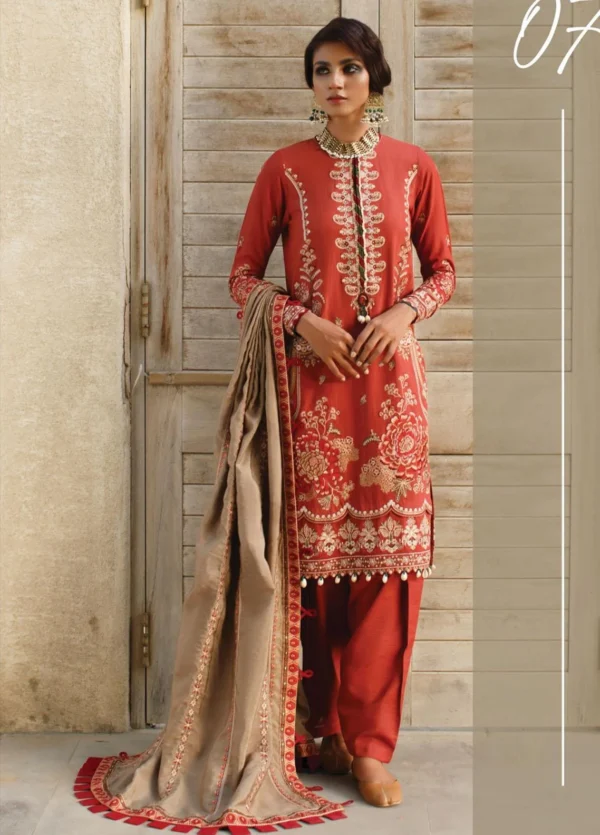 Baroque Embroidered Khaddar Suits