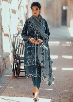 Roheenaz Embroidered Linen Suits