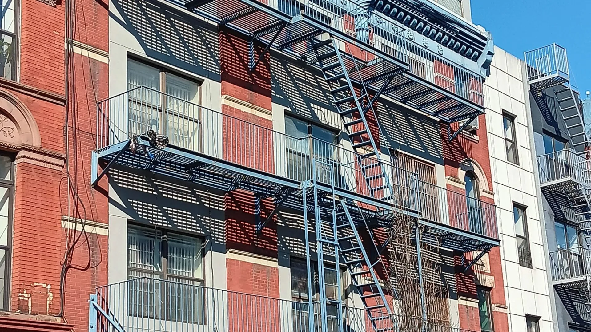 Facade and fire escape visual