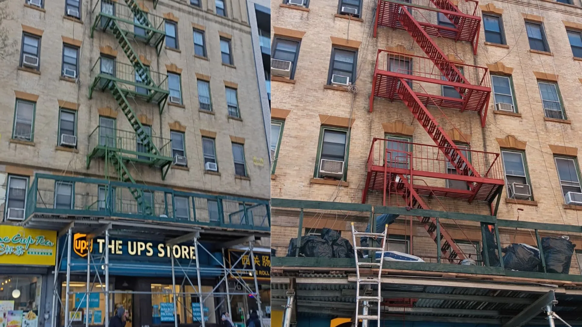 Fire escape painting