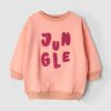 Coral Peach Themed Girls Sweatshirt